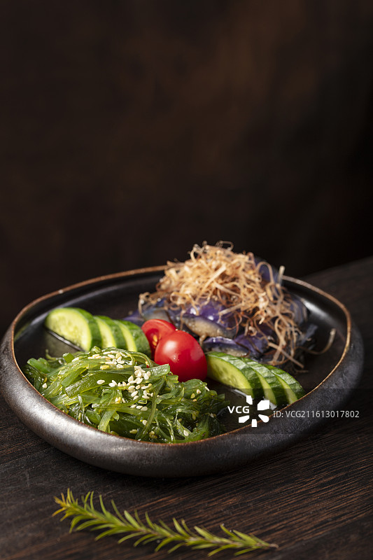 日式凉拌海藻沙拉图片素材