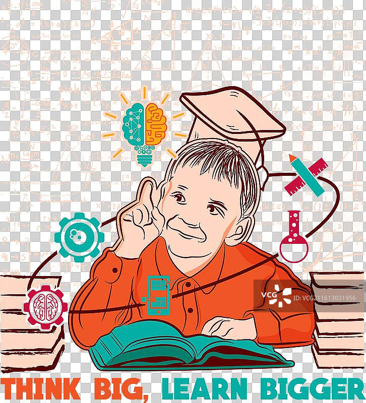 大胆设想，勤奋学习图片素材