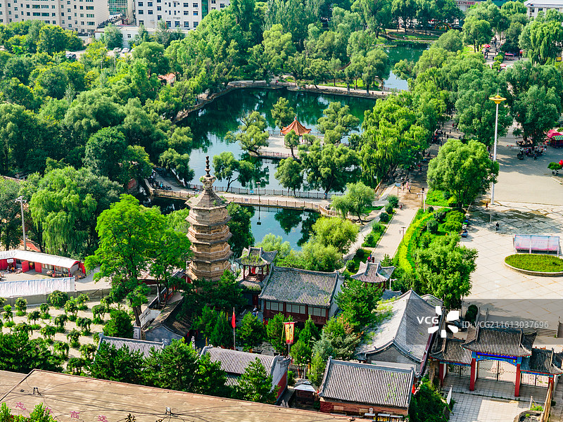 河北 保定 涞源县 泰山宫 兴文塔 拒马源头图片素材