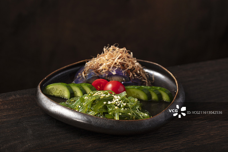 日式凉拌海藻沙拉图片素材