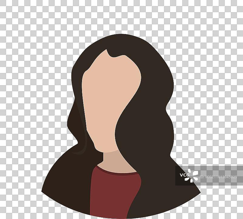 3d等距扁平化女性发型套装图片素材