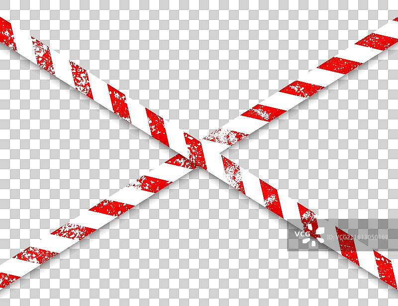 老旧的复古风格建筑工地警戒线，红色，警察图片素材