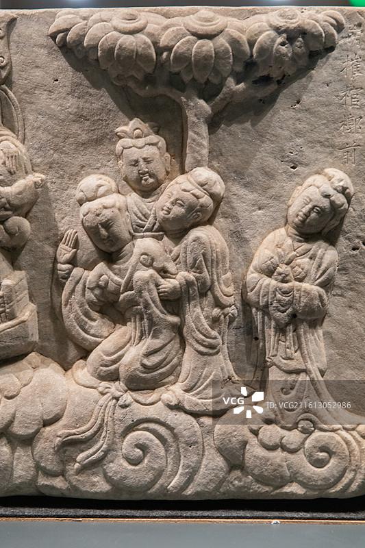 首都博物馆世尊涅槃石函图片素材