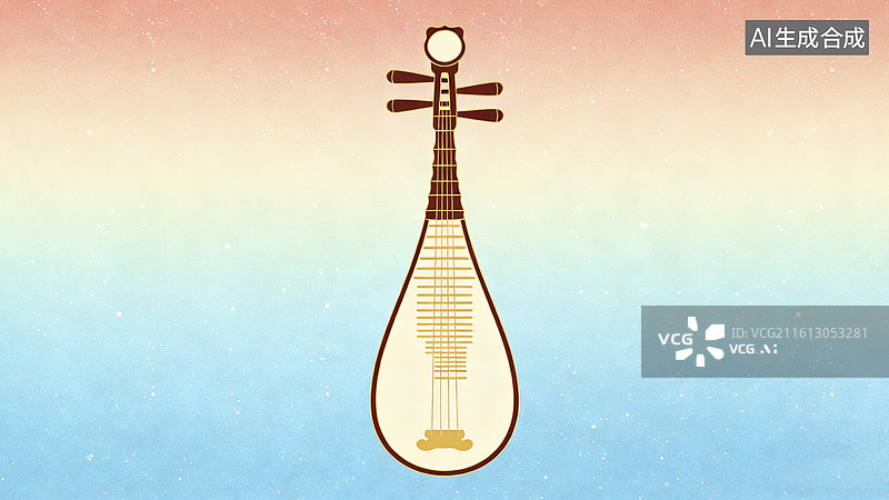 【AI数字艺术】琵琶乐器图片素材