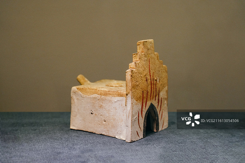 昭陵博物馆藏唐代彩釉灶图片素材