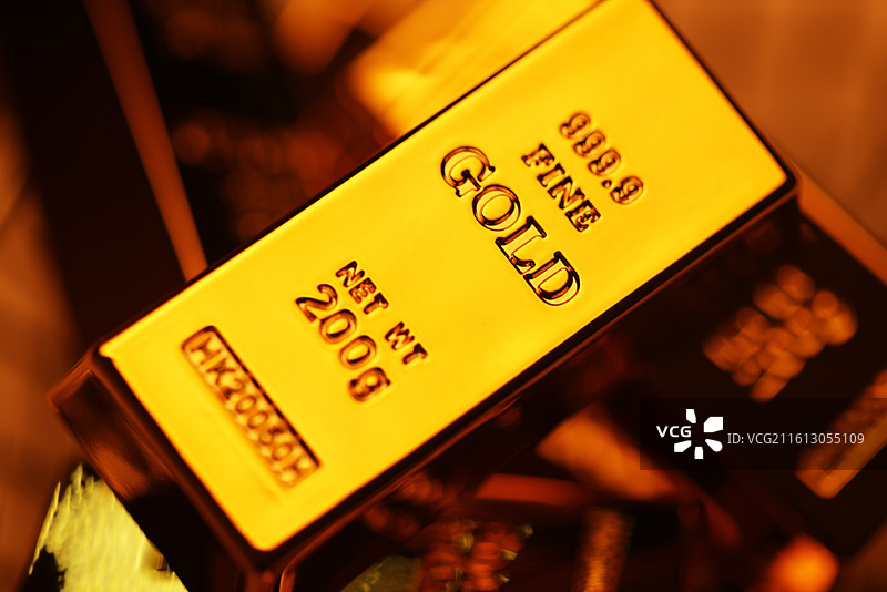黄金投资回报概念：现货黄金 黄金价格 黄金投资 黄金市场图片素材