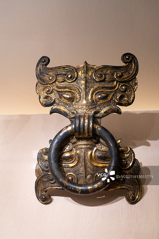 武王墩青铜鼓环图片素材