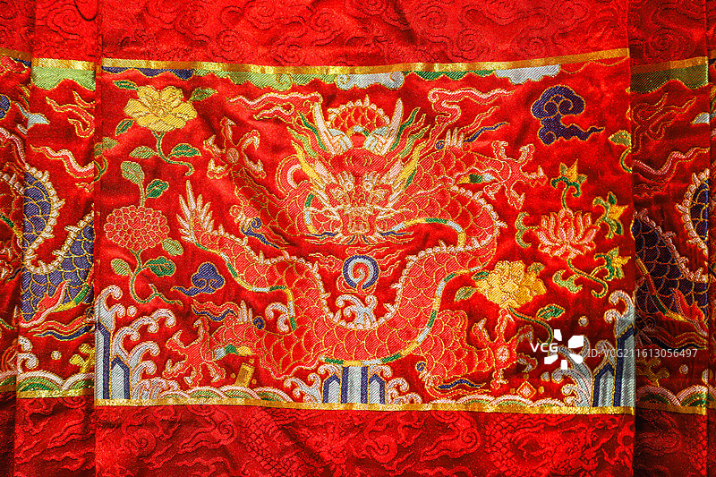 中国工艺美术馆传统服饰刺绣工艺布艺图片素材