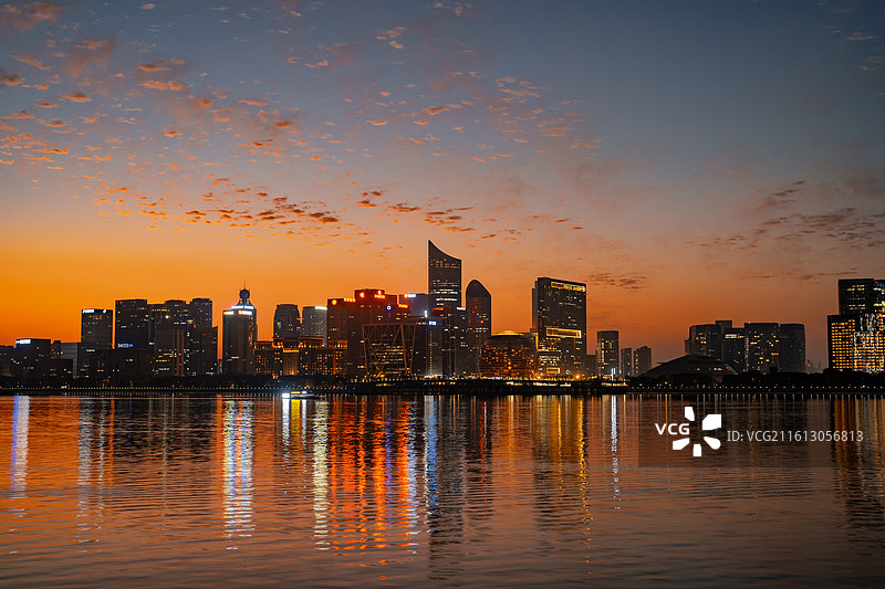 浙江杭州 钱江新城 钱塘江 风光 都市 经济 发展 社会 长三角 未来图片素材