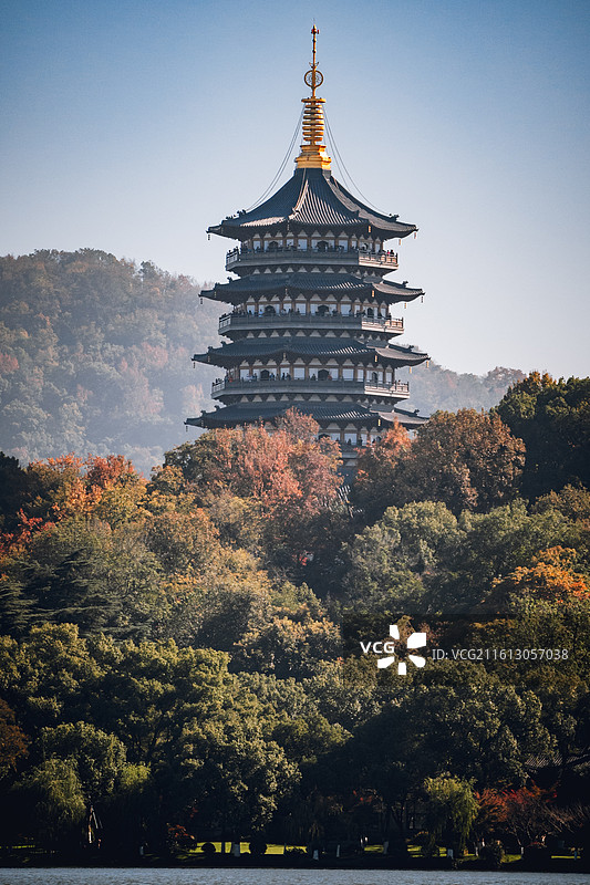 西湖美景 雷峰塔 三潭印月 柳岸闻莺 传说 白蛇传 风光 旅游 假期图片素材