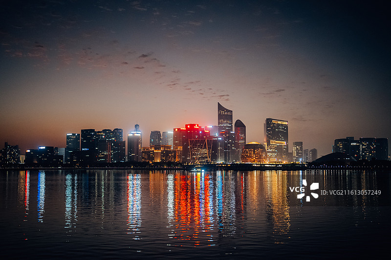 浙江杭州 钱江新城 钱塘江 风光 都市 经济 发展 社会 长三角 未来图片素材