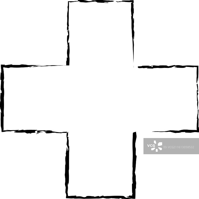 十字纹理符号元素加号轮廓图片素材