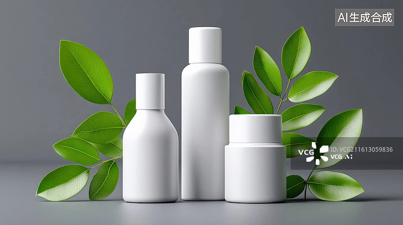 【AI数字艺术】可持续美容包装设计图片素材