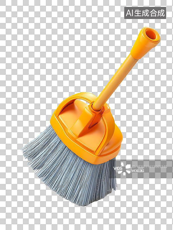 【AI数字艺术】一把卡通扫把图片素材