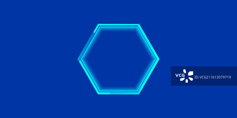 六边形科技边框图片素材