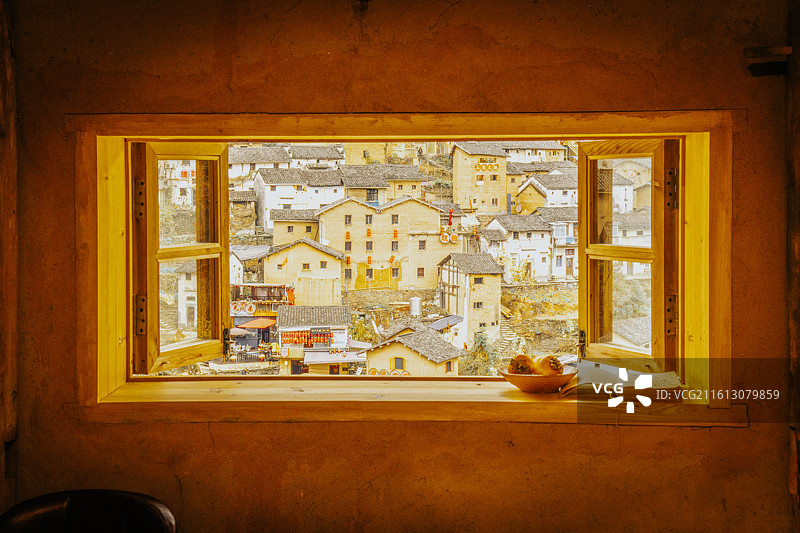 黄山阳产土楼风光图片素材