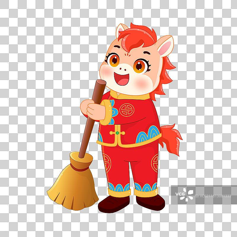 2026新年春节生肖马年卡通马插画免扣图像图片素材