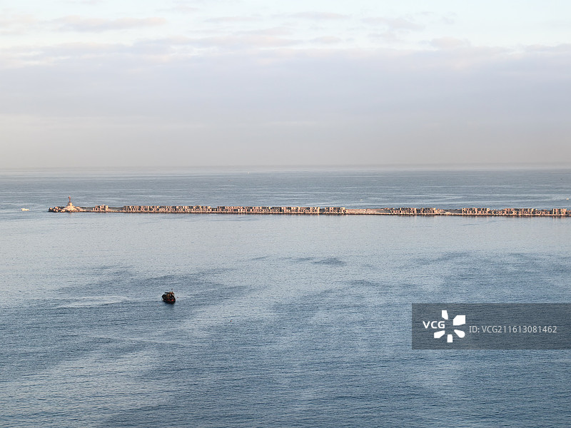 埃及亚历山大地中海城堡古迹灯塔图片素材