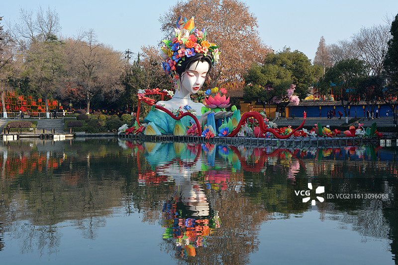 南京白鹭洲公园图片素材