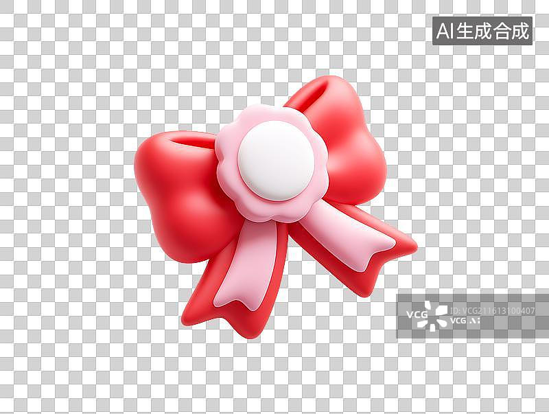 【AI数字艺术】卡通红色标签装饰图片素材