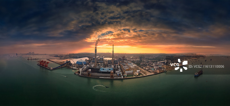 广西北海市铁山港区临港工业园区风景图片素材