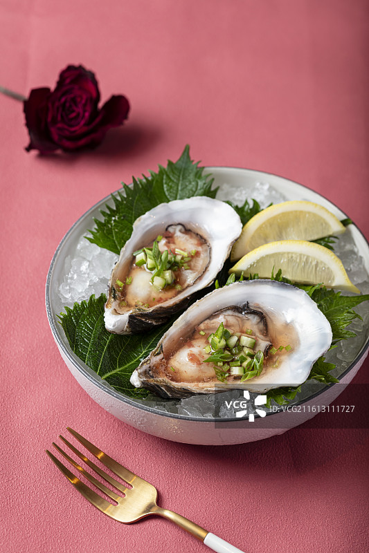 法式生蚝刺身图片素材