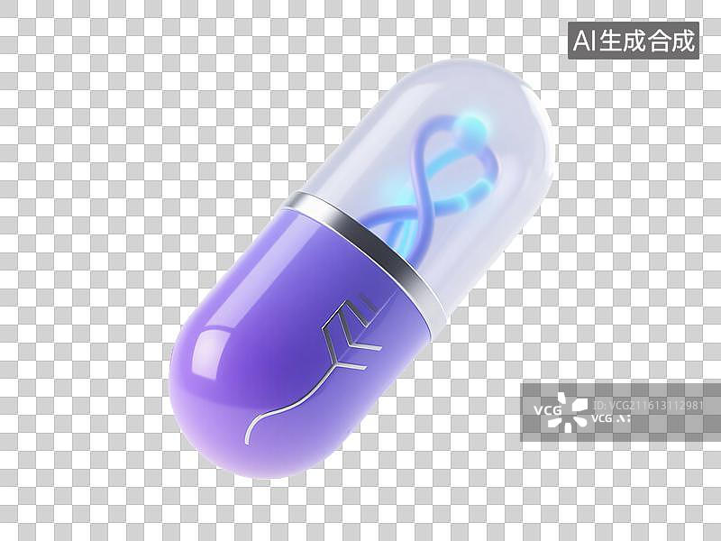 【AI数字艺术】未来药物：生命科技胶囊图片素材