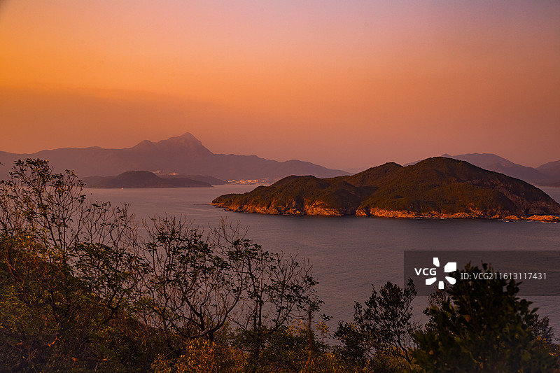香港清水湾郊野公园龙虾湾郊游径山海风景图片素材