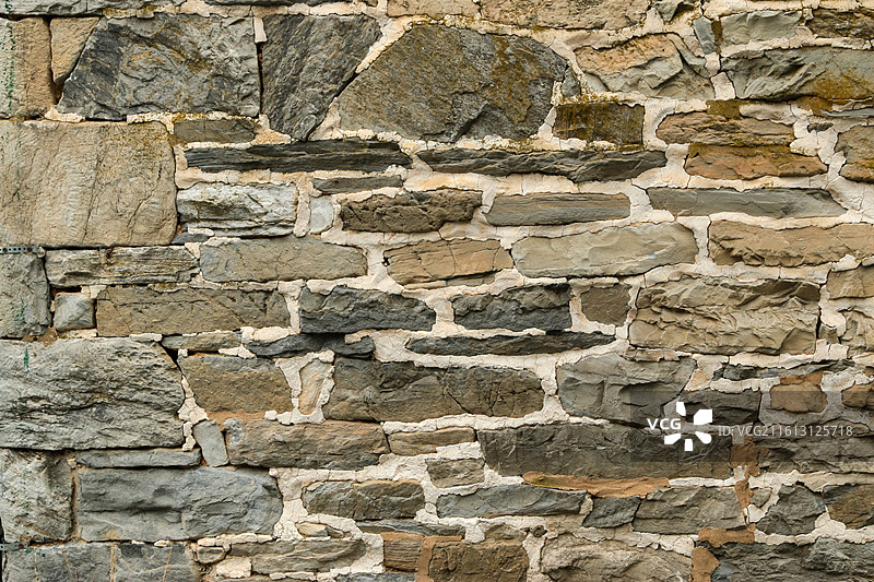 石砌墙面纹理特写图片素材