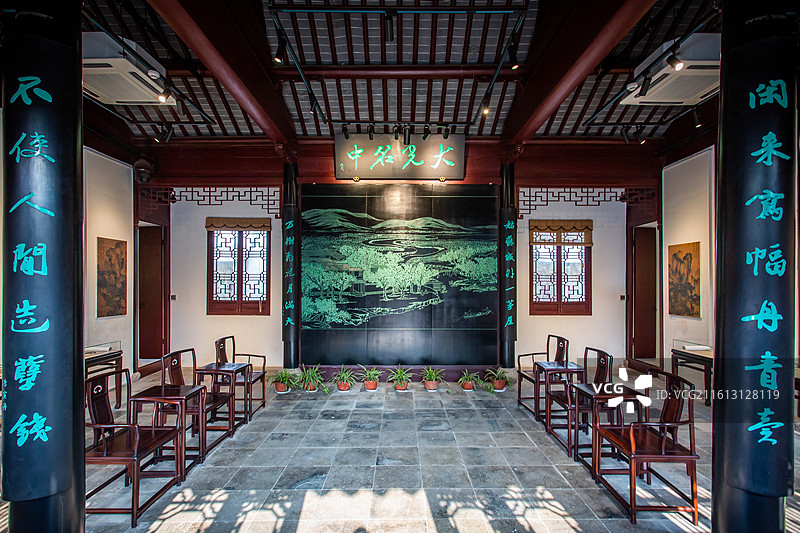 江苏省苏州市唐寅园/唐伯虎墓图片素材