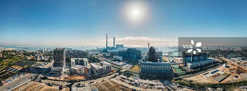 广西北海市铁山港区临港工业园区风景图片素材