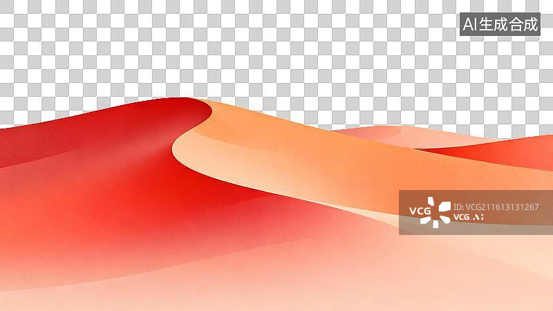 【AI数字艺术】沙丘渐变简约风装饰背景图片素材