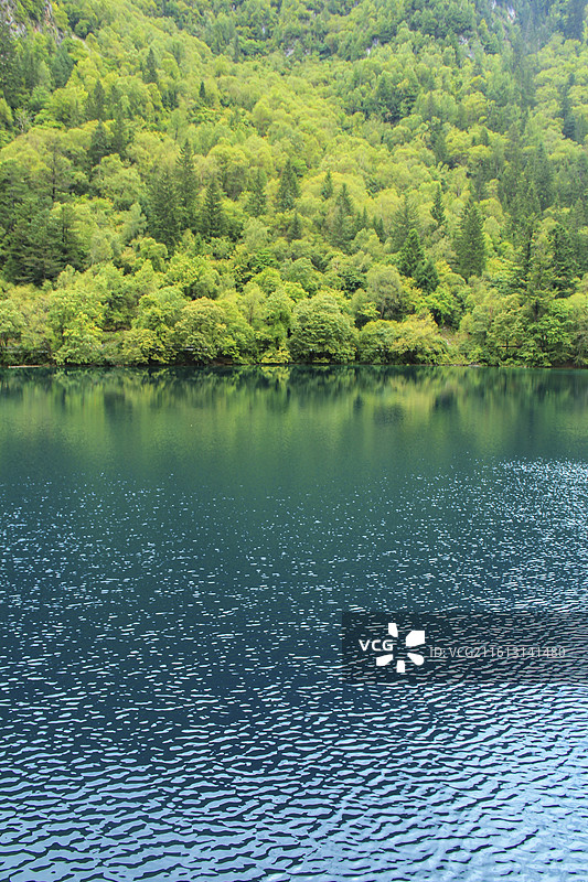 九寨沟五彩池风光图片素材