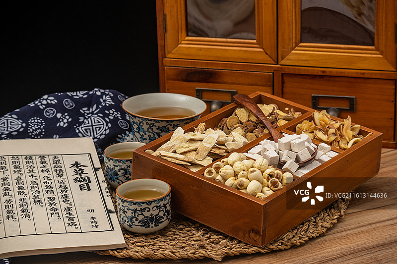 东方传统中药材药食同源中医养生图片素材