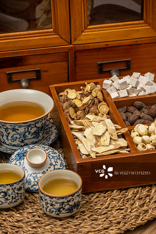 东方传统中药材药食同源中医养生图片素材