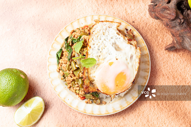 泰式打抛饭图片素材