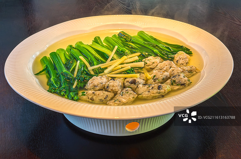 鲮鱼滑菜心图片素材