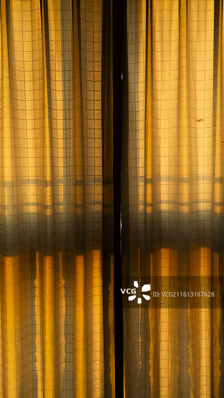 室内光比装修窗帘布艺软装饰背景4k特写图片素材