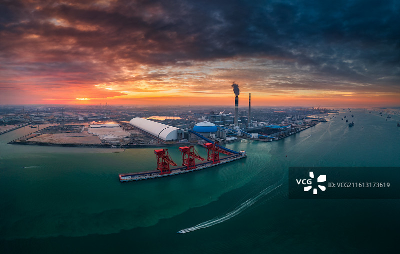 广西北海市铁山港区临港工业园区风景图片素材