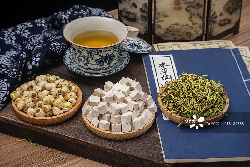 东方传统中药材药食同源中医养生图片素材