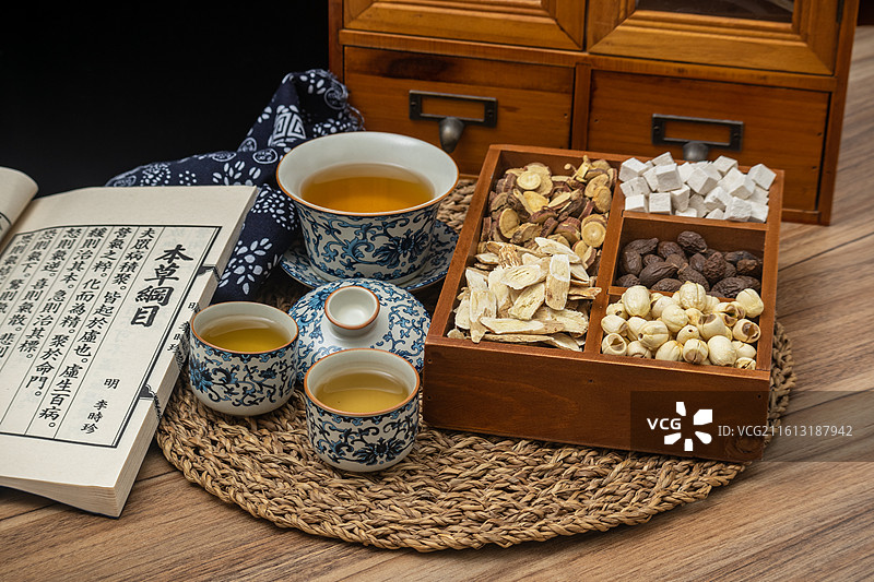 东方传统中药材药食同源中医养生图片素材