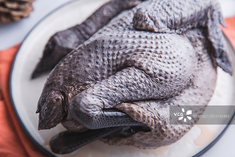 新鲜乌骨鸡图片素材