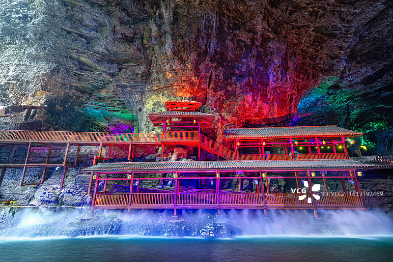 湖北恩施利川龙川水乡景区图片素材