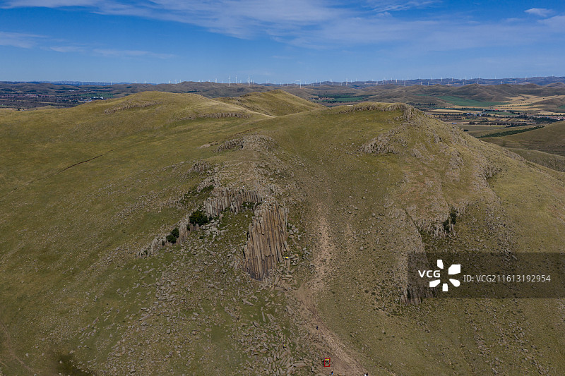 中国七大火山岩石柱群之一，太仆寺旗，石条山图片素材