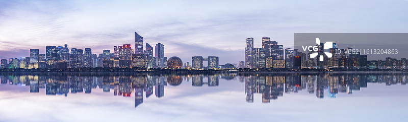 杭州钱江新城全景 杭州城市阳台 钱塘江北岸 杭州 建筑 地标 标志性 杭州天际线 高楼大厦 商业中心图片素材