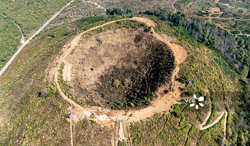 腾冲火山口图片素材