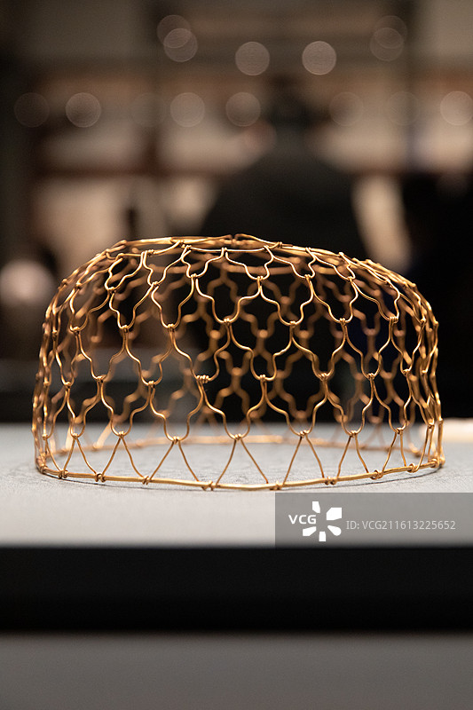 金代金丝凤冠图片素材