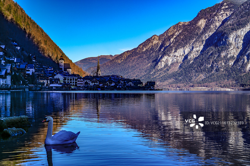 欧洲最美小镇：奥地利哈尔施塔特图片素材