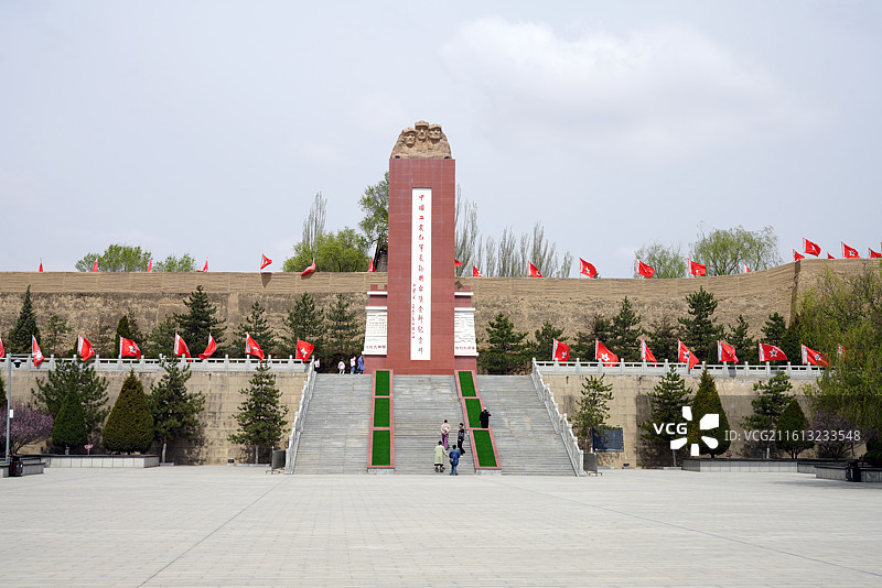 宁夏固原——将台堡红军长征会师纪念碑图片素材