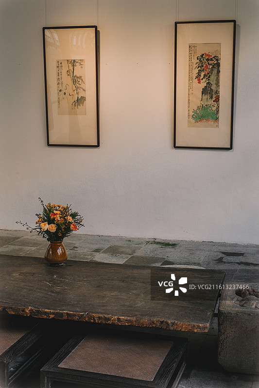 无锡云薖园苏州园林风貌图片素材